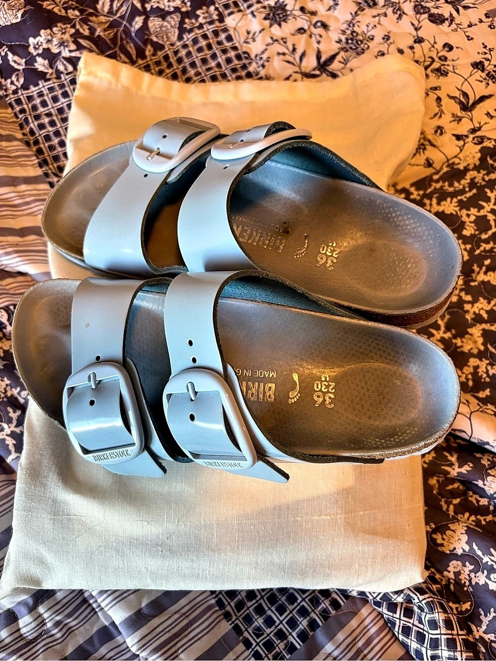 Birkenstock Arizona Two-Strap Sandals in Blue EU 36